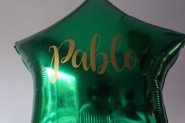 Bouquet coche vintage y estrella personalizada con helio - Imagen 2