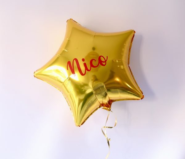 Bouquet coche vintage y estrella personalizada con helio - Imagen 4